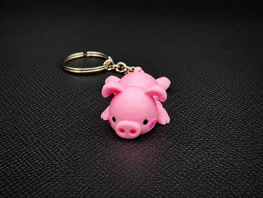 Articulated Pig Keychain