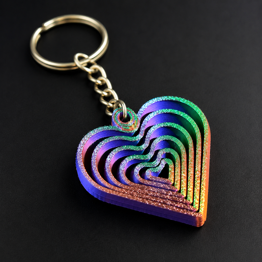 Articulated Heart Keychain