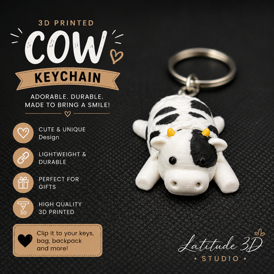 Articulated Cow Keychain