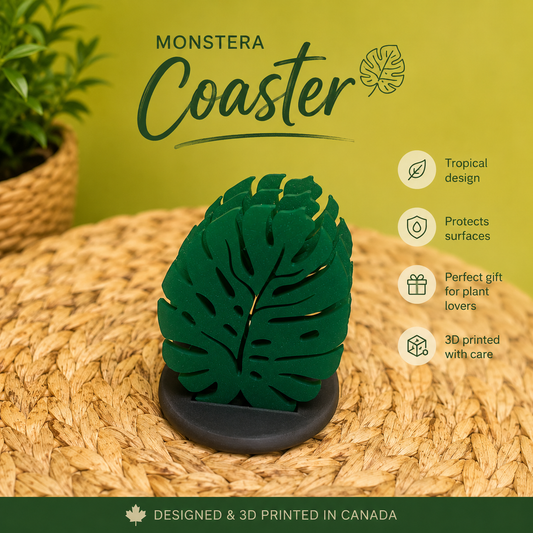 Monstera Coasters - 4 pieces