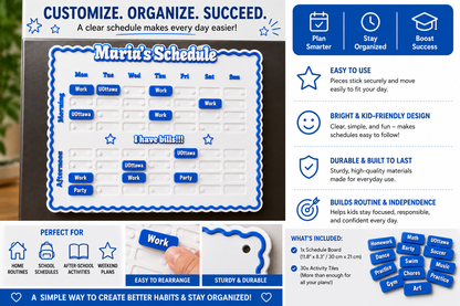 Personalized Weekly Schedule Board